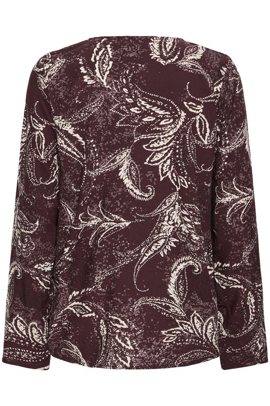 Marion bluse rød plomme