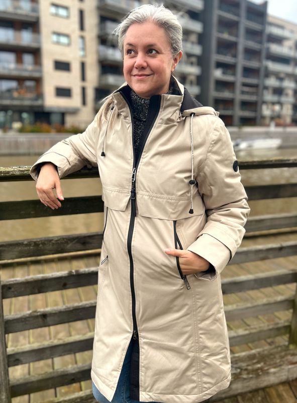 Beate vattert jakke sand