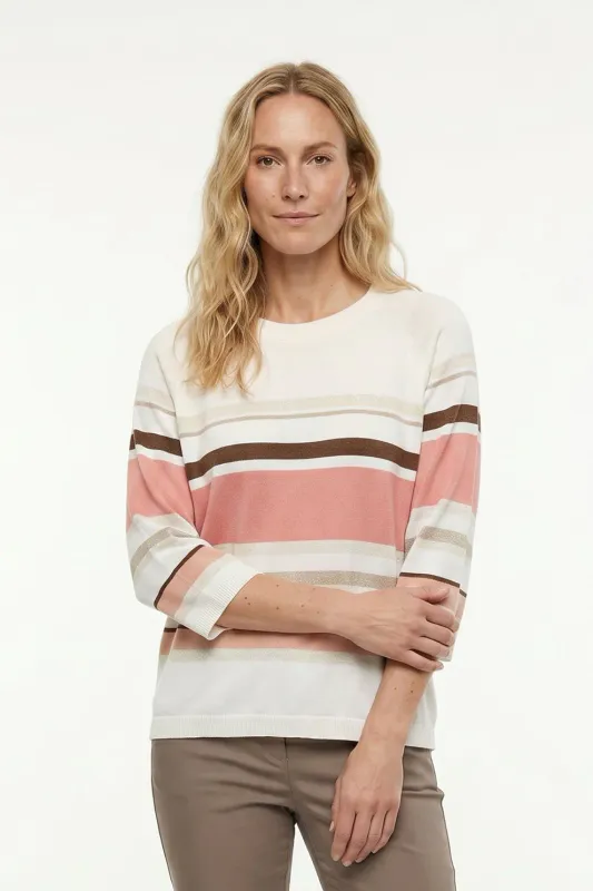 Tonje genser stripet sorbet