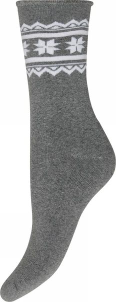 Hovedbilde Lune sokker grå stjerne 37-41