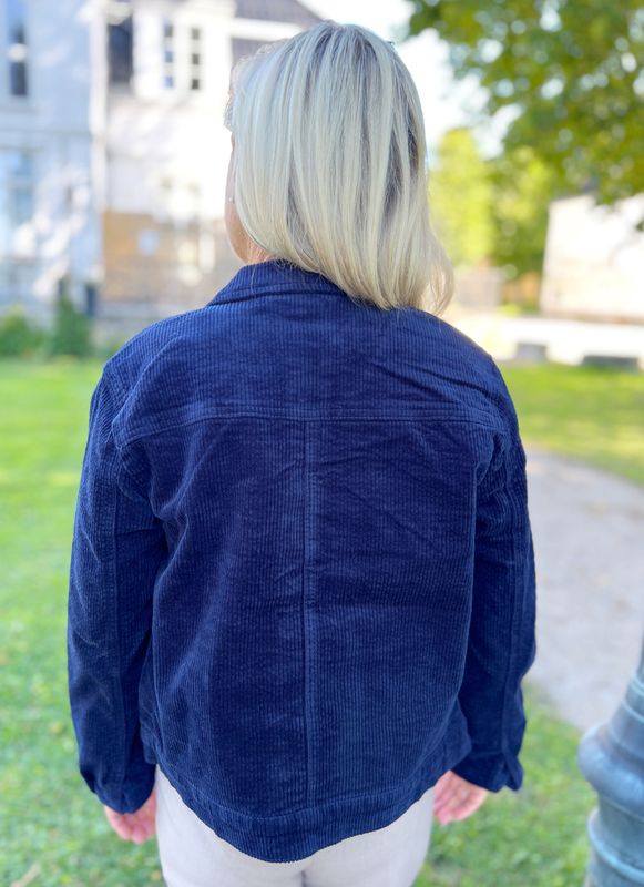 Gry cordjakke blå