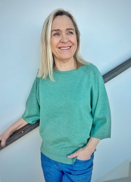 Hovedbilde Carina genser malakittgrønn