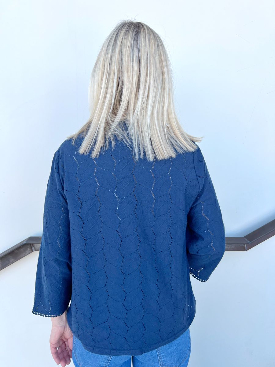 Lisen bomullstopp marineblå