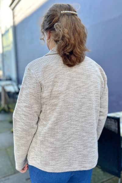 Hovedbilde Lisen cardiganjakke sand struktur