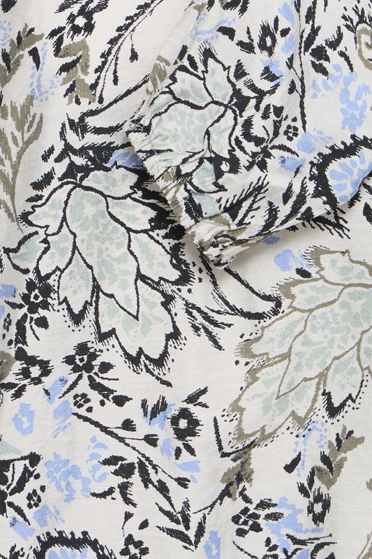Irene bluse lys blå paisley