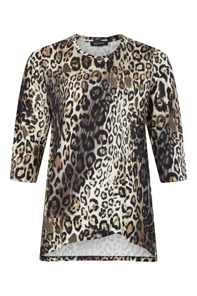 Nelly lang topp leopard