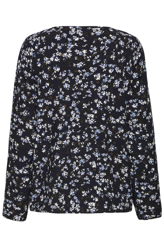 Marion bluse blå engblomst
