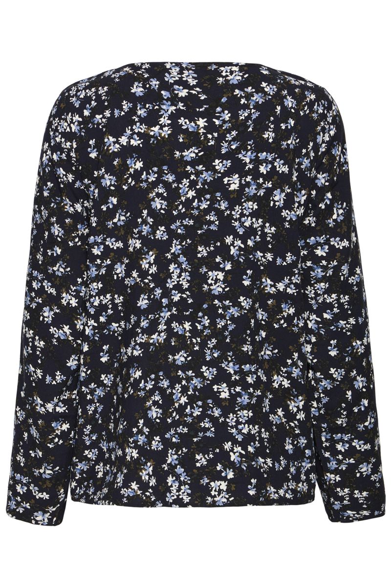 Marion bluse blå engblomst