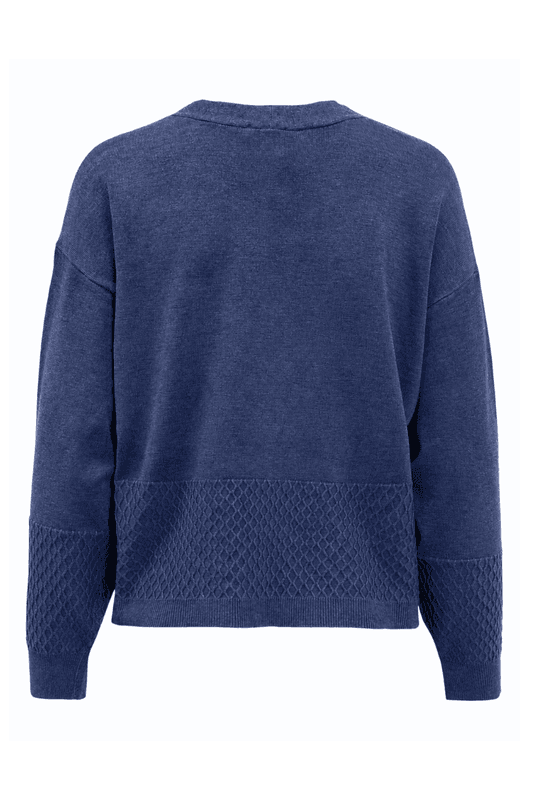 Petra cardigan blå struktur