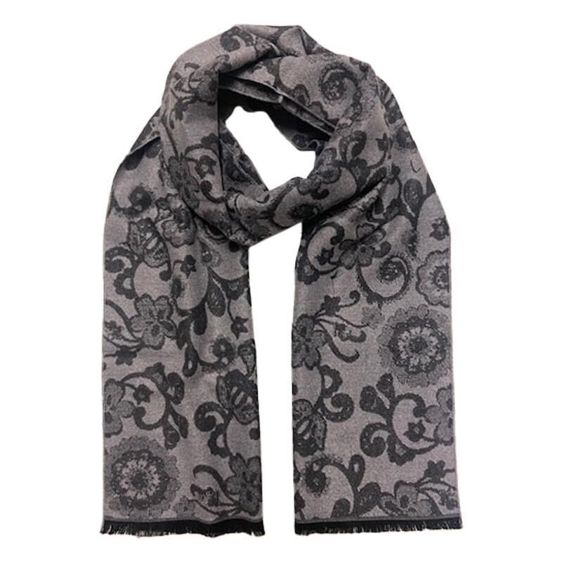 Skjerf paisley grå