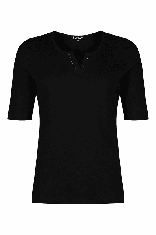 Inger t-shirt svart m/ strass
