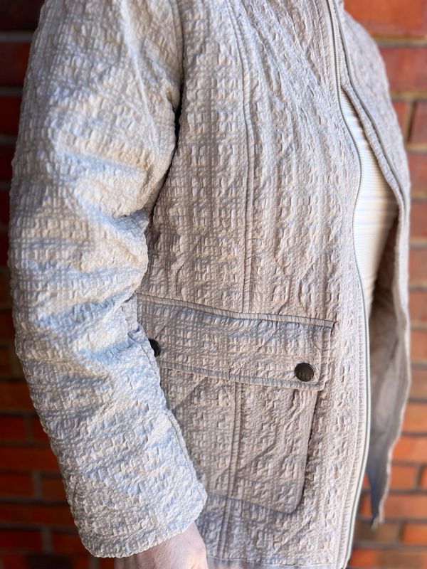 Freia jakke quilted dark sand