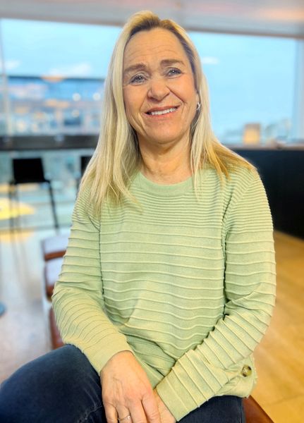 Hovedbilde Andrea knappegenser pistachio