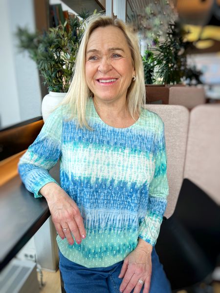Hovedbilde Lisen topp mint batikk