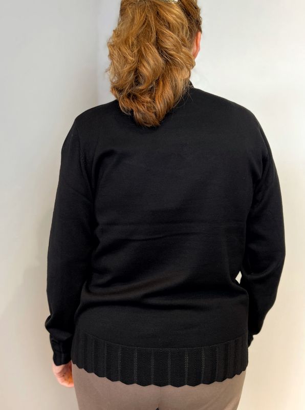 Kjersti blusegenser svart