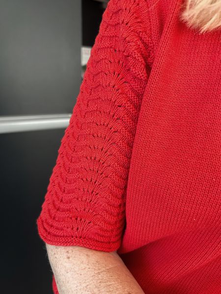 Hovedbilde Lisen kortermet bomullsgenser rød