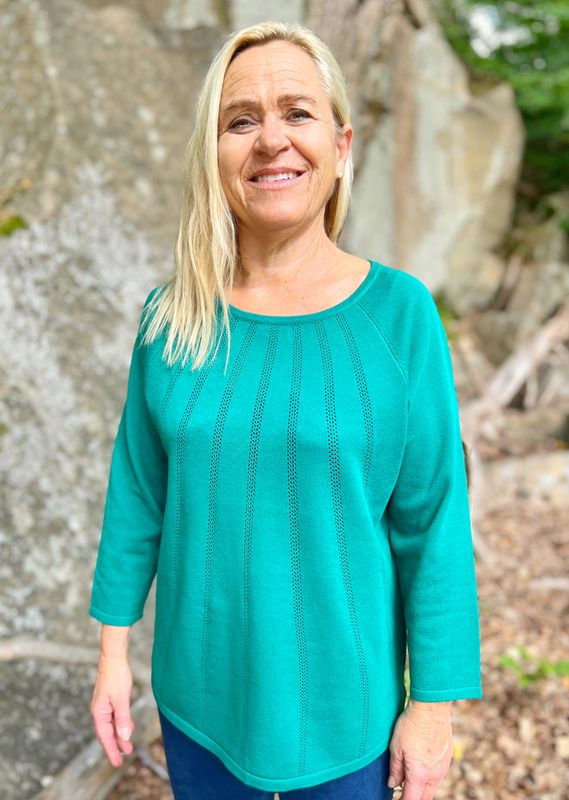 Nelly genser grønn malakitt
