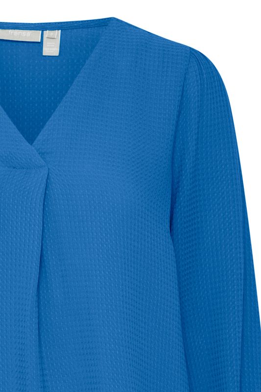 Marita bluse kornblå
