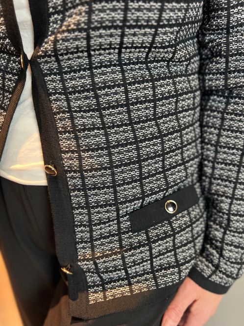 Hovedbilde Kristin cardigan svart jacquard