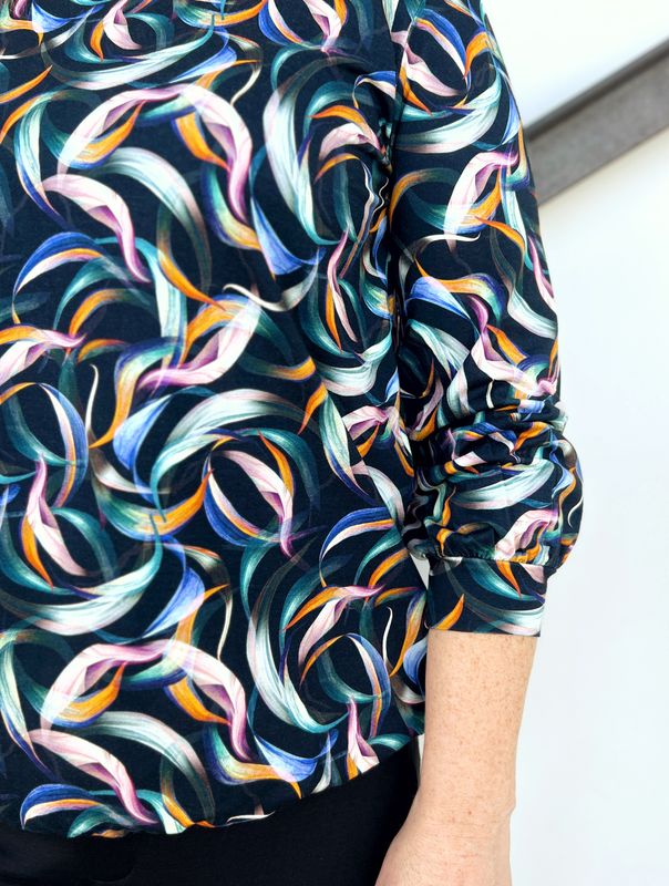 Laila bluse-topp multicolor