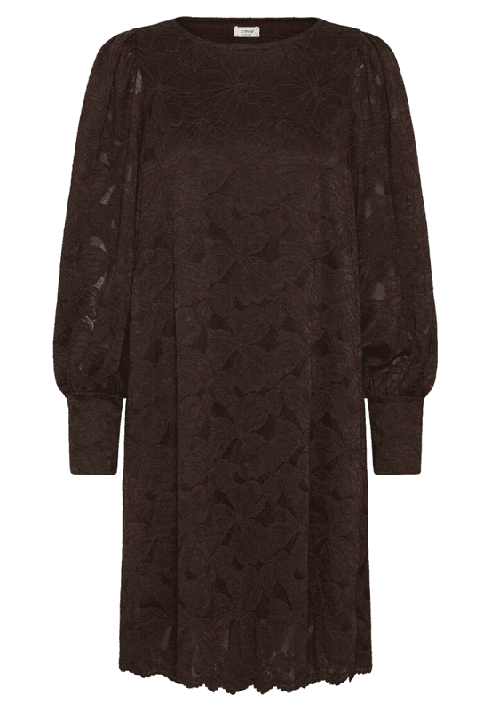 Line blondekjole mocca
