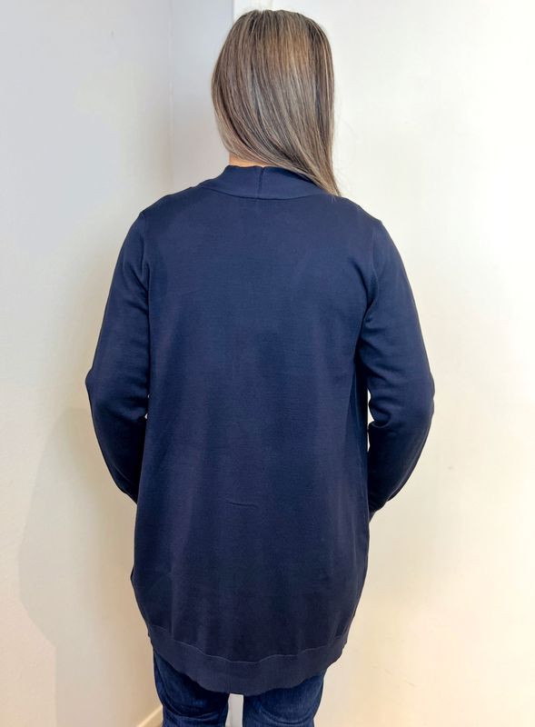 Amalie strikkejakke mørk blå