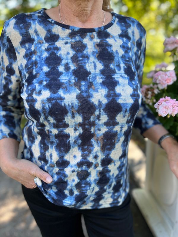 Sissel tynn fleece blue dipdye