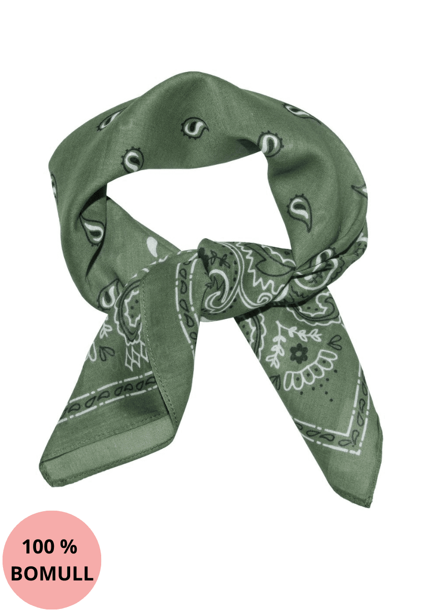 Bomullskjerf støvgrønn