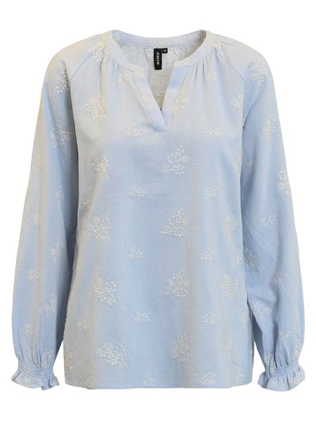 Hovedbilde Tonje bluse lys blå broderi