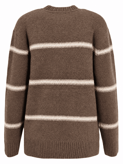 Hovedbilde Vivian genser strikket stripe