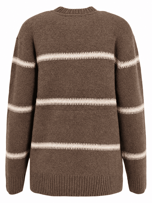 Vivian genser strikket stripe