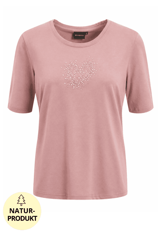 Anny t-shirt sparkle heart dusty pink