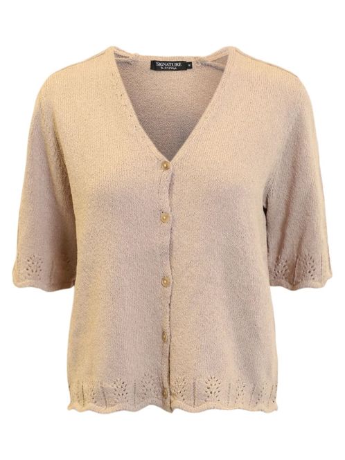 Hovedbilde Lisen sommer-cardigan naturbeige