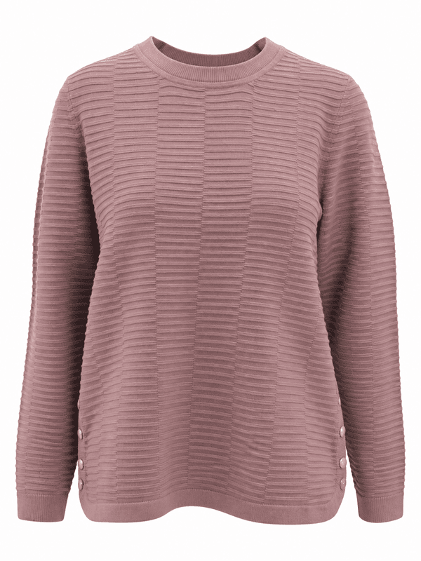 Anny strikkegenser rose melange