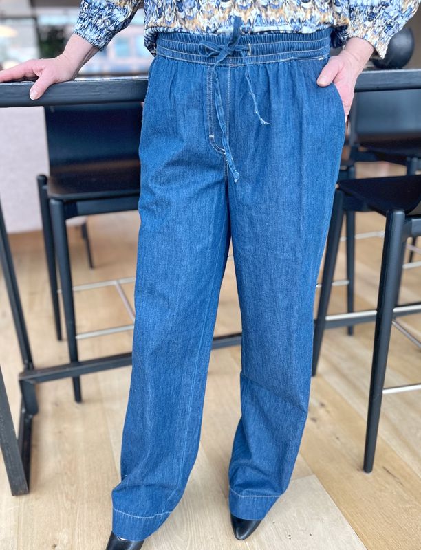 Silje denimbukser med god vidde