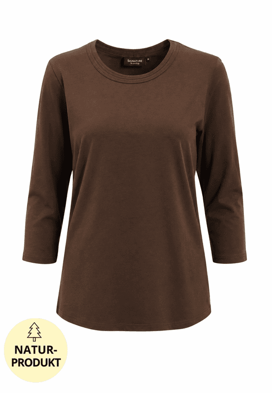 Mona basic topp brun