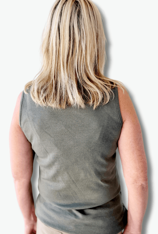 Inger singlet olivengrønn