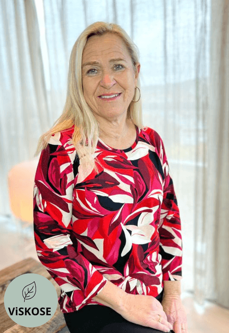 Hovedbilde Nelly topp rød peon