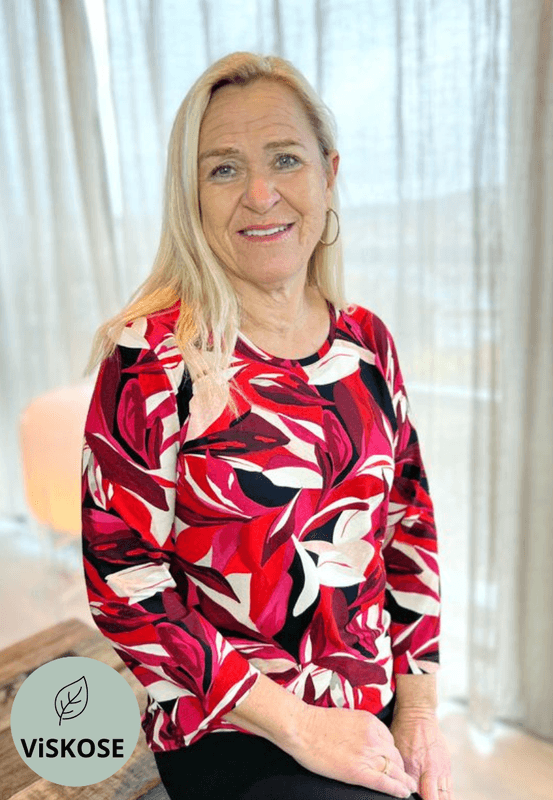 Nelly topp rød peon