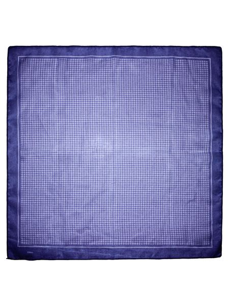 Hovedbilde Bomullsskjerf pepita-rutet blå