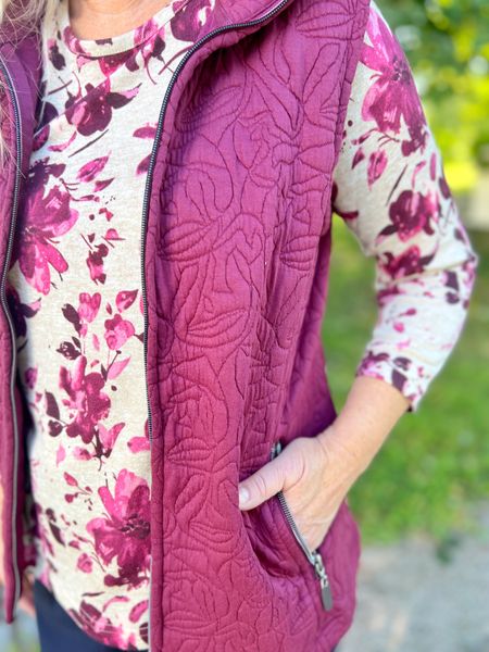 Hovedbilde Sissel myk vest burgunder