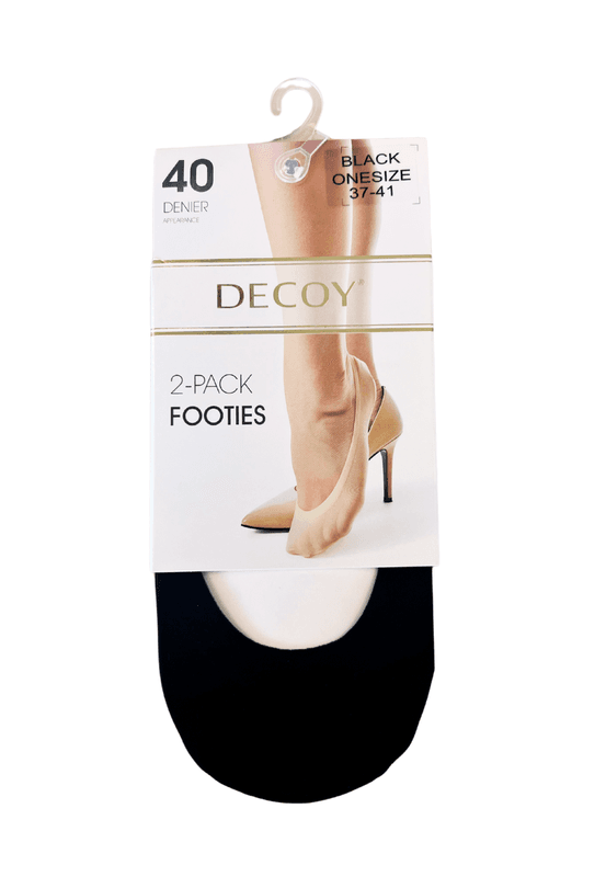 Usynlige sokker 2 pack sort