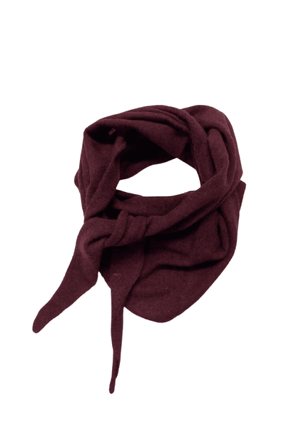 Hovedbilde Trekant-skjerf m/ull burgunder