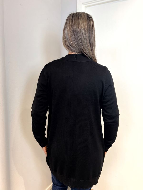 Amalie strikkejakke svart