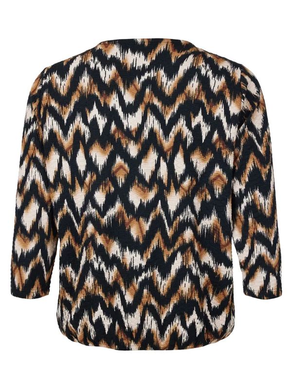Gry topp brun ikat