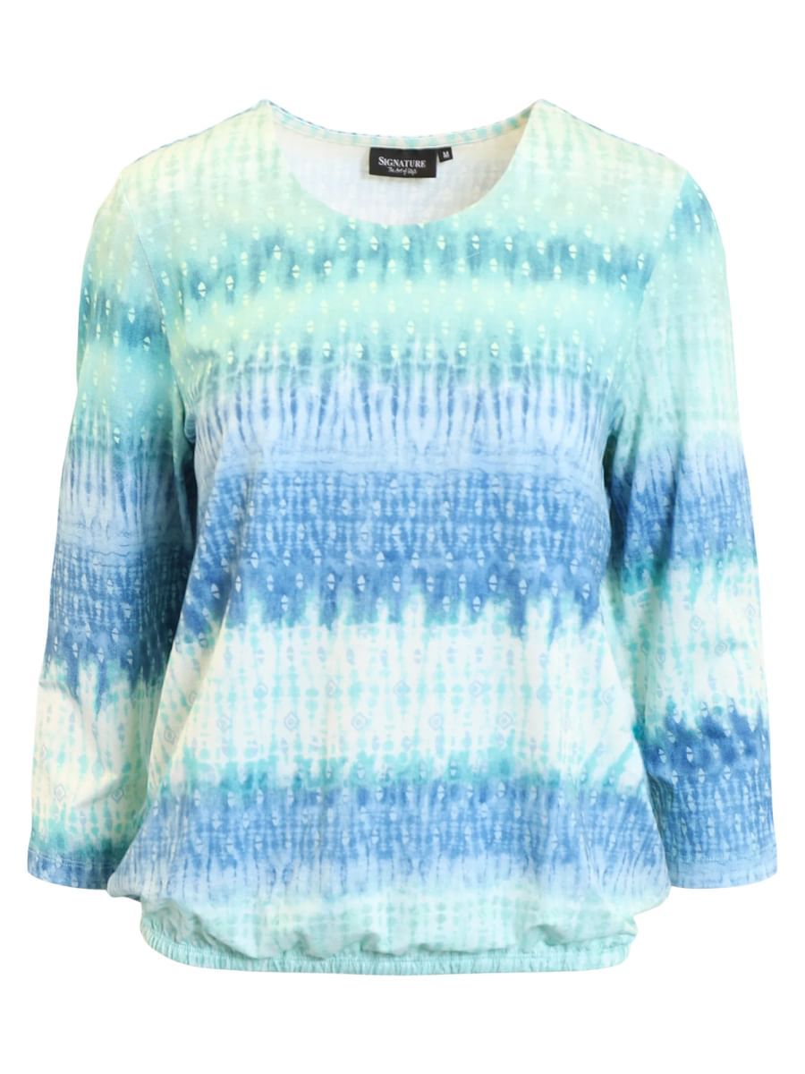 Lisen topp mint batikk