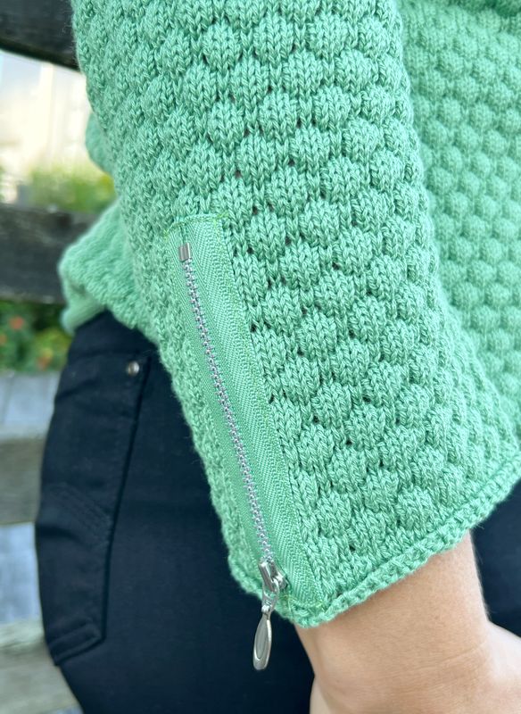 Kristin bomull-genser grønn boble