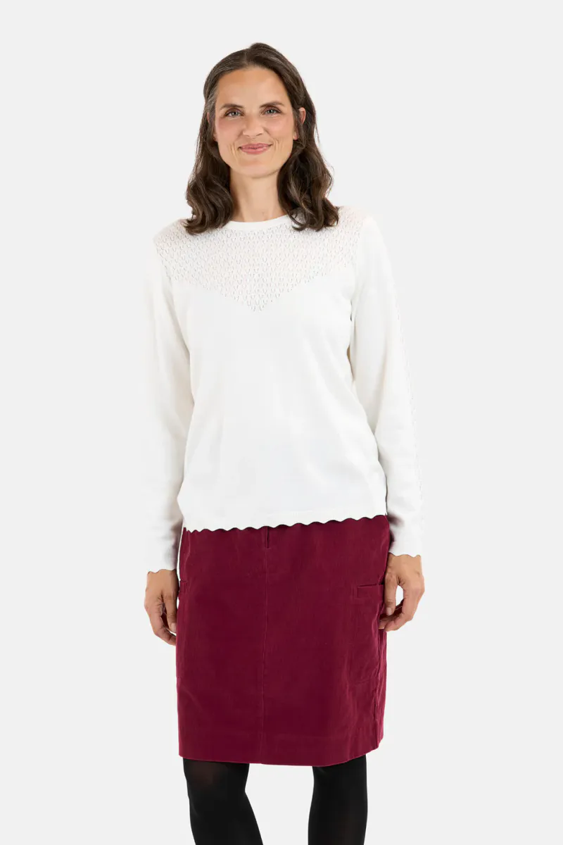 Helga genser offwhite