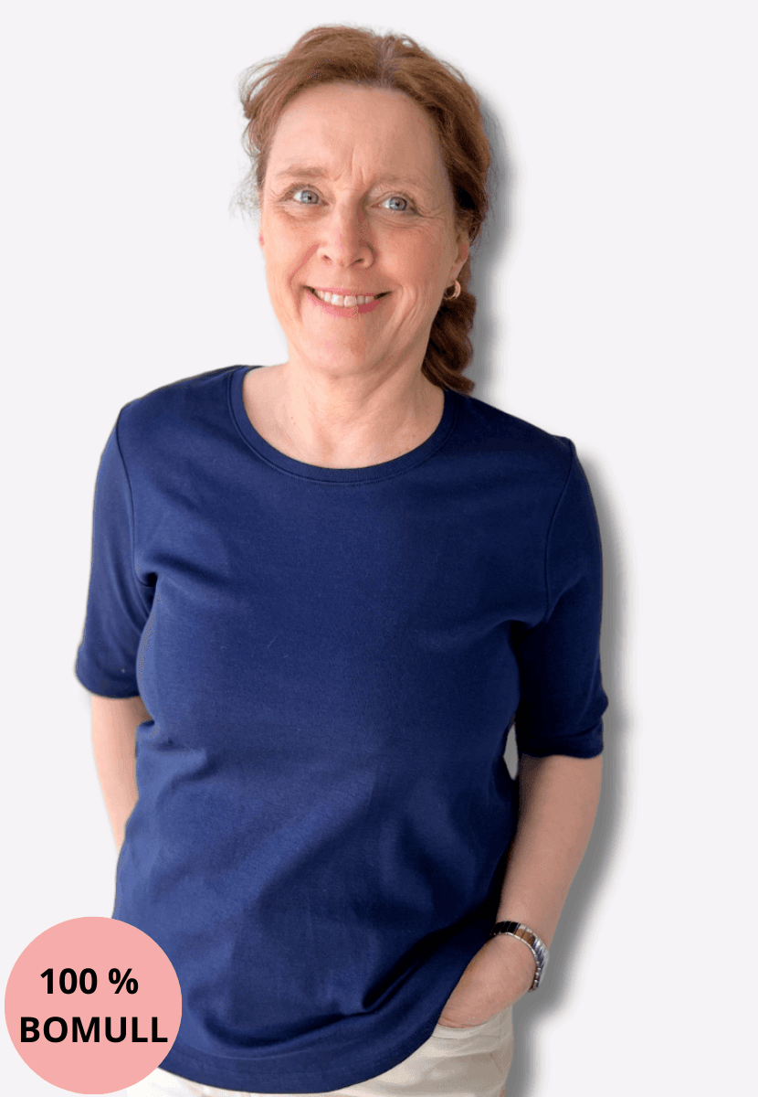 Inger t-shirt basic blå