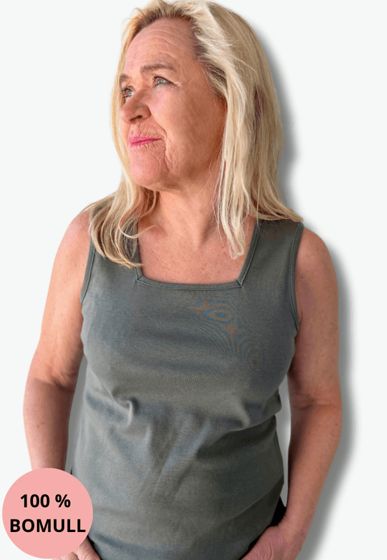 Inger singlet olivengrønn